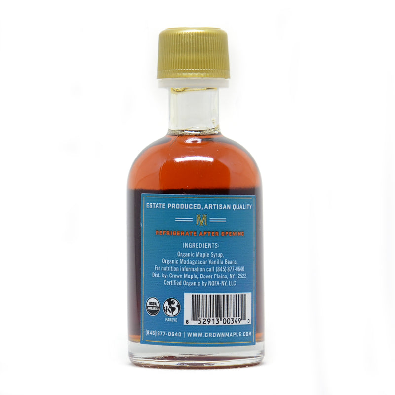 Crown Maple Madagascar Vanilla Infused Organic Maple Syrup