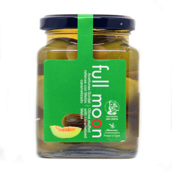 Full Moon Gordal Olives Stuffed With Caramelised Melon